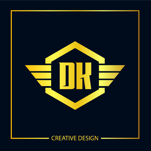 初始字母dk logo模板设计图片下载