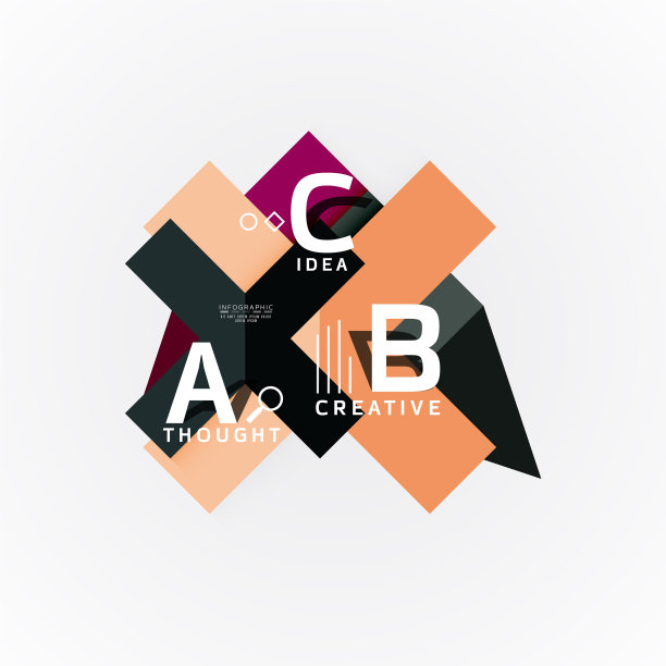 信息图表选项横幅纸样式图片下载