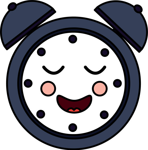 时钟卡哇伊图标形象图片下载