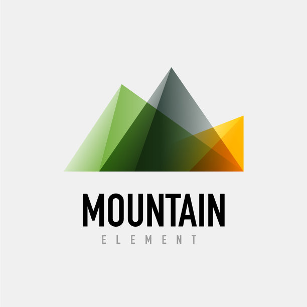 山标志几何设计图片下载