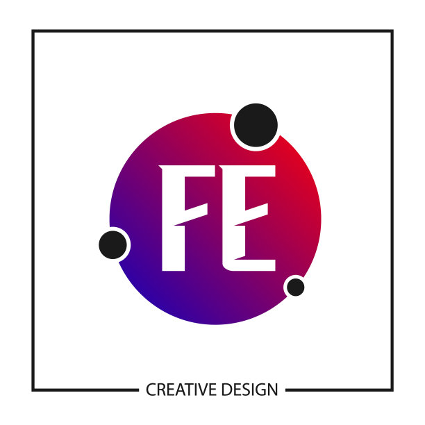 初始字母标志fe模板设计图片下载