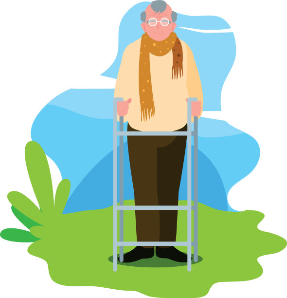 快乐爷爷奶奶日平设计图片下载