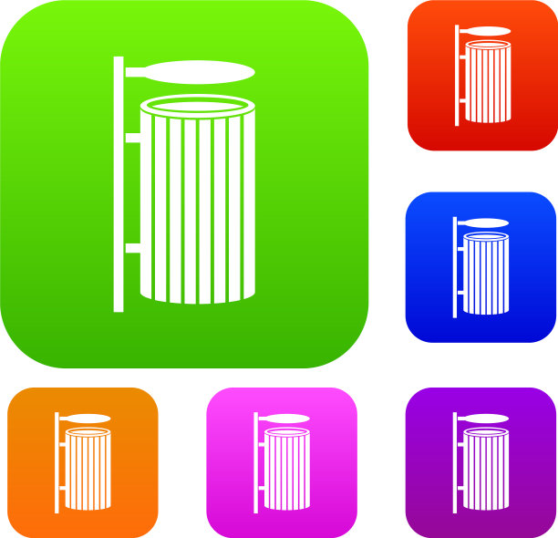 公共垃圾可设置颜色收集图片下载