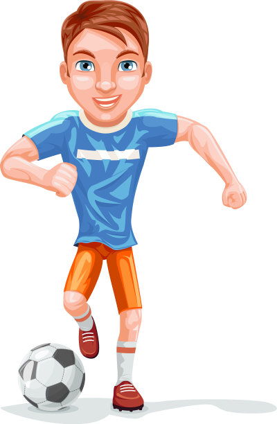 奔跑足球运动员足球人物图标图片下载