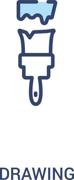 绘制概念2彩色图标简单线条图片下载