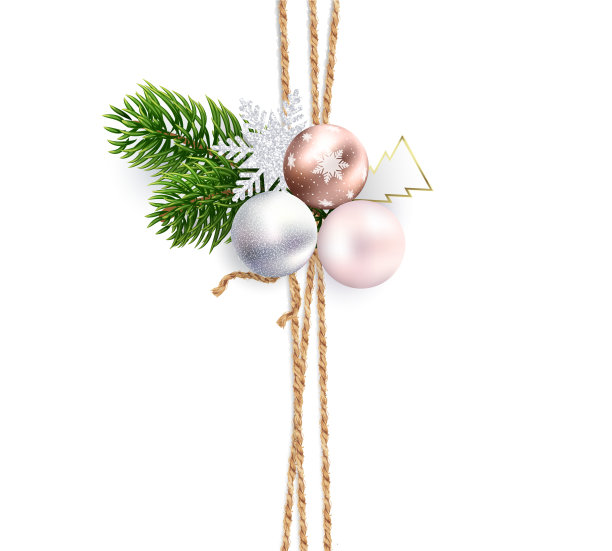 圣诞节装饰用的粗麻绳丝带图片下载