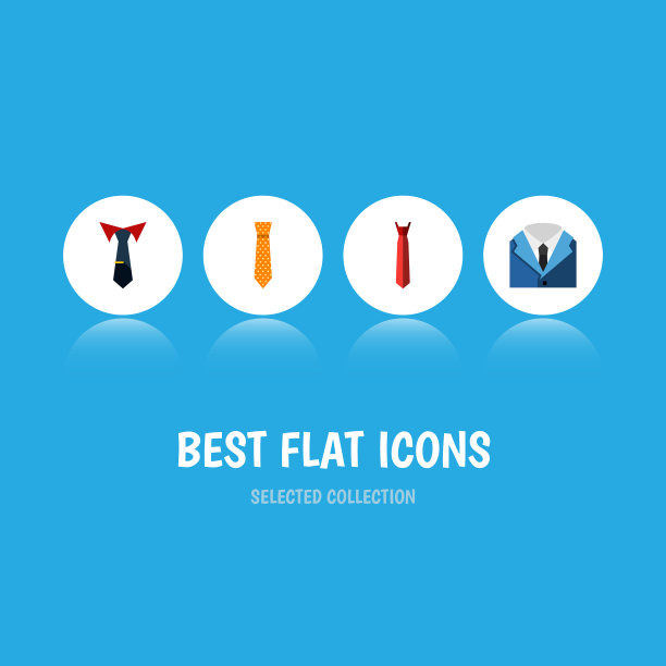 平面图标服装套装服装风格图片下载