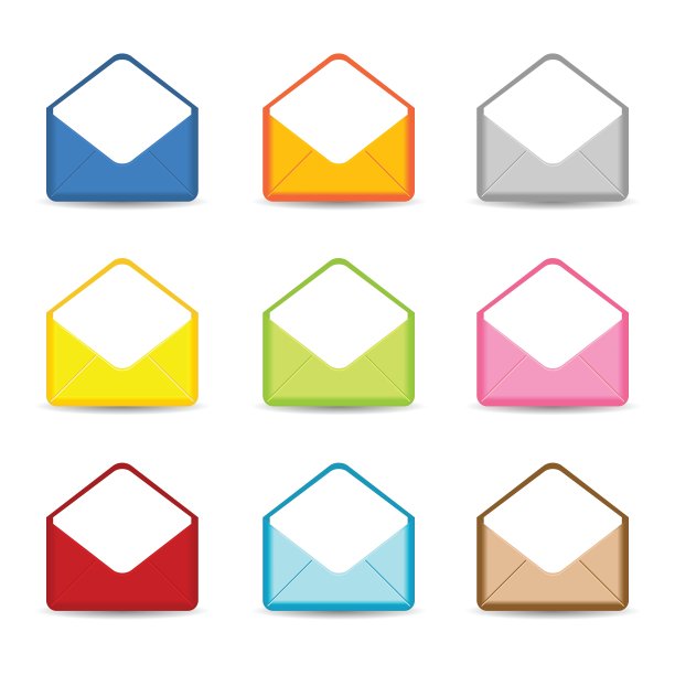 色彩斑斓的信封图片下载