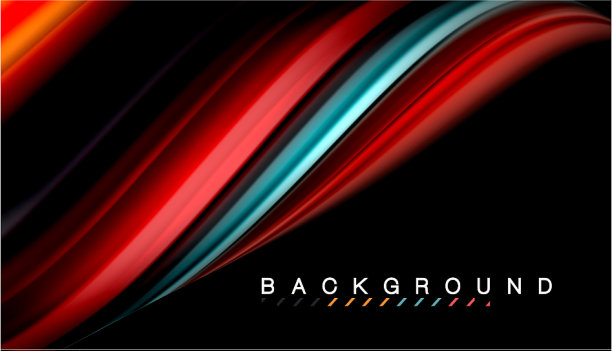 流体混合颜色波抽象图片下载