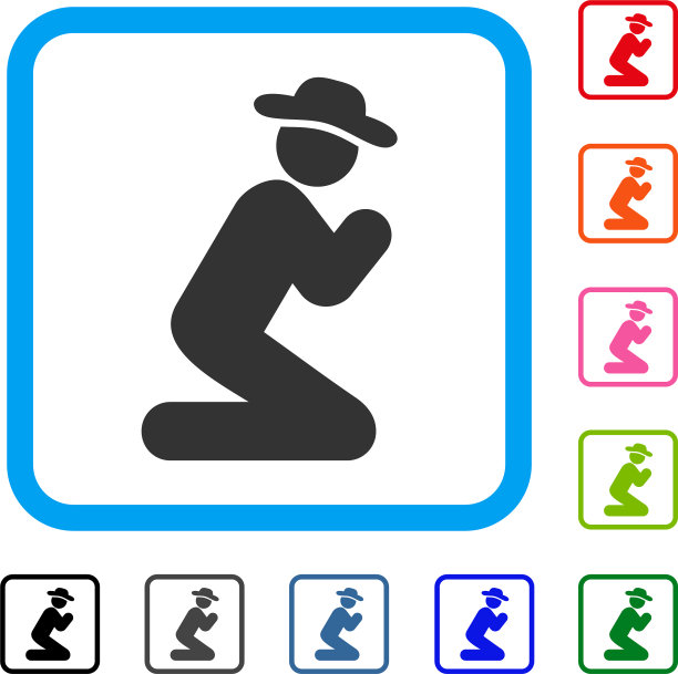 绅士祈祷镶框的偶像图片下载