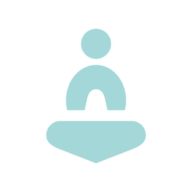 创意抽象简单瑜伽冥想软图片下载