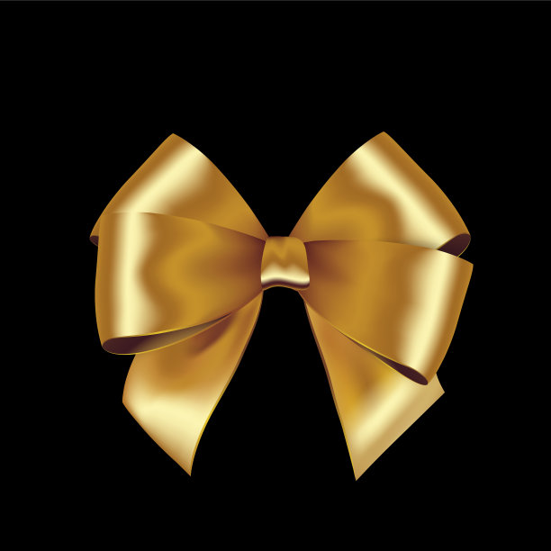 闪亮的金色缎带在白色的背景图片下载
