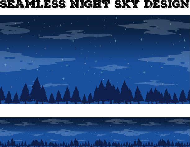 无缝夜空设计图片下载