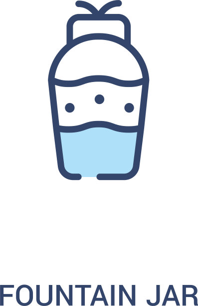 喷泉罐概念2彩色图标简单的线条图片下载