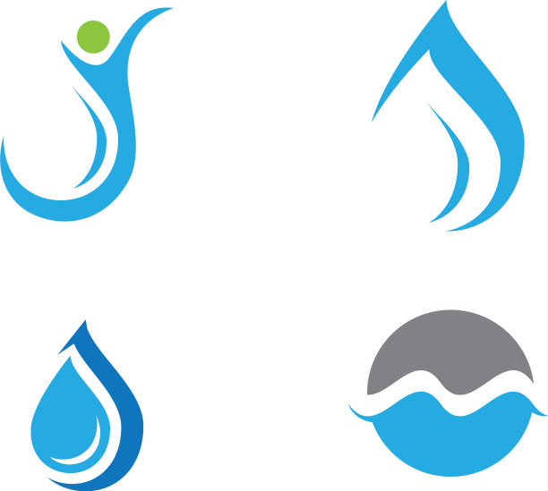 水滴标志模板图片下载