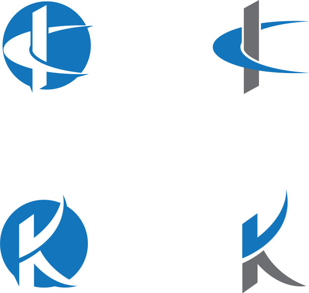 K字母标志模板图片下载