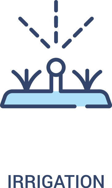 灌溉概念2彩色图标简单线条图片下载