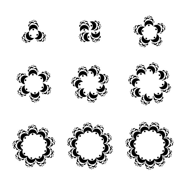 抽象几何标志模板集图片下载