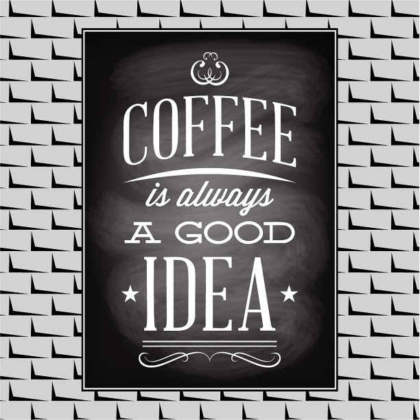 关于咖啡题目的报价在黑板上和黑板上图片下载