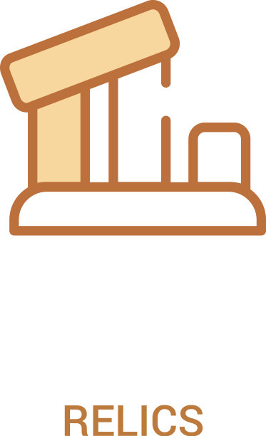 文物概念2彩色图标简单的线条元素图片下载