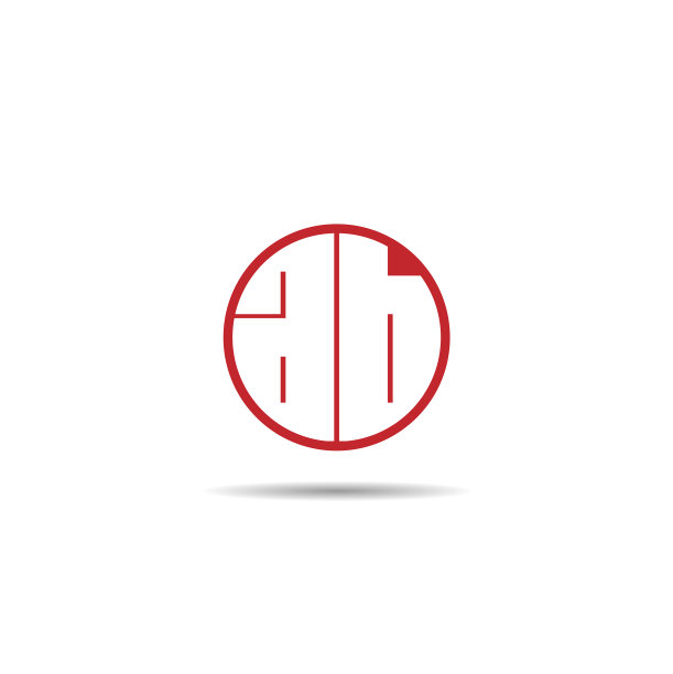 字母AB logo设计模板图片下载