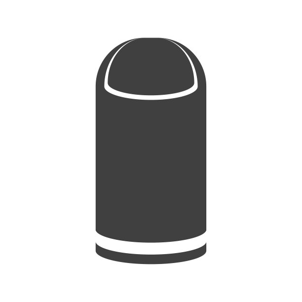 垃圾桶图标上的白色背景图片下载