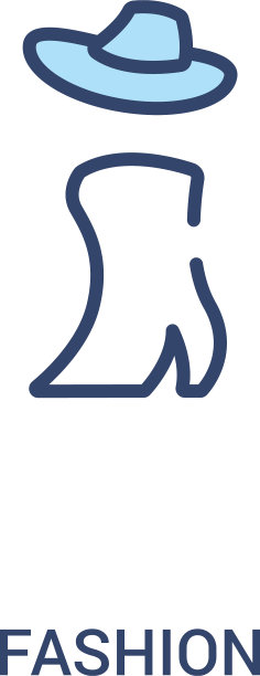 时尚概念2彩色图标简约线条图片下载