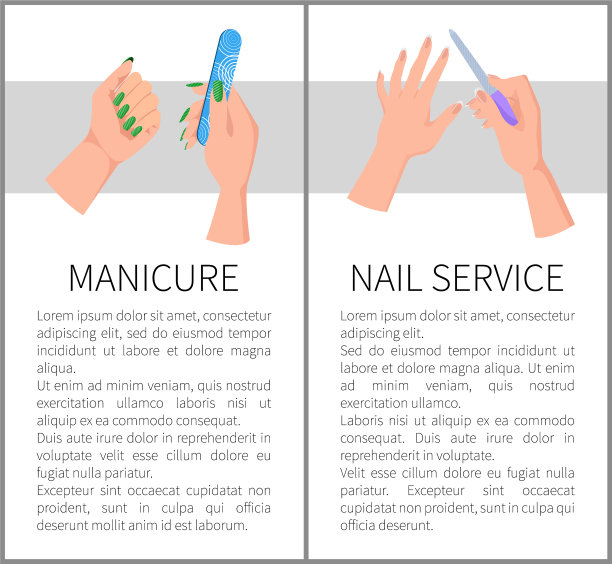 美甲及美甲服务宣传海报图片下载