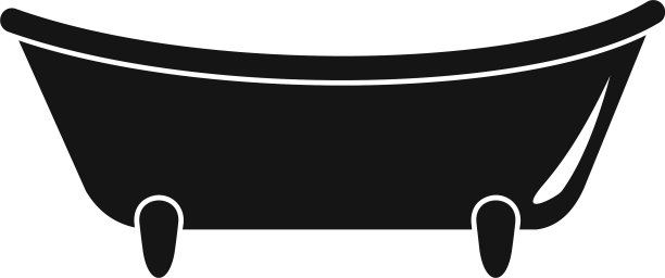 婴儿浴缸图标简单的风格图片下载