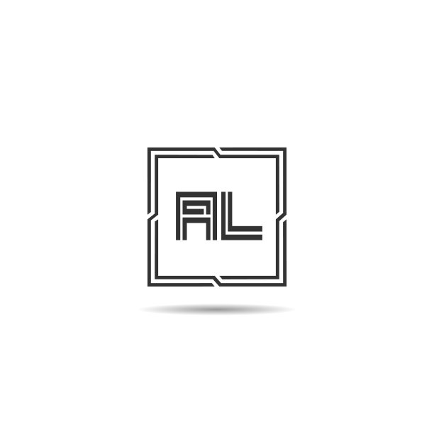 字母AL标志模板设计图片下载