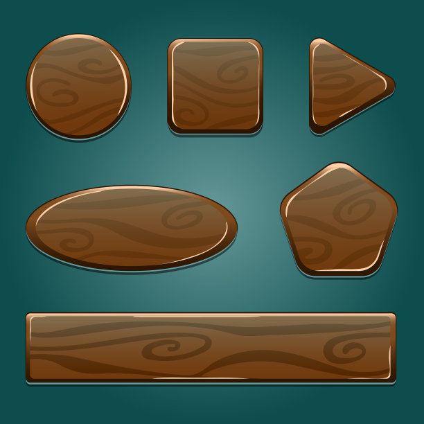 木制图标游戏资产图片下载