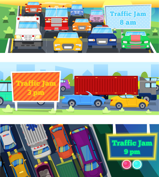 交通堵塞，交通问题图片下载