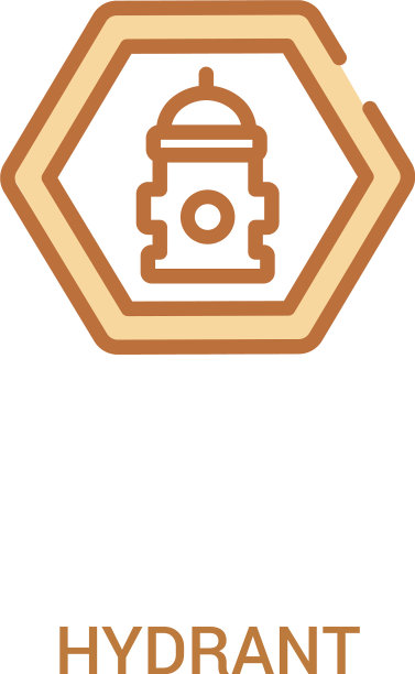 消防栓概念2彩色图标简单线条图片下载