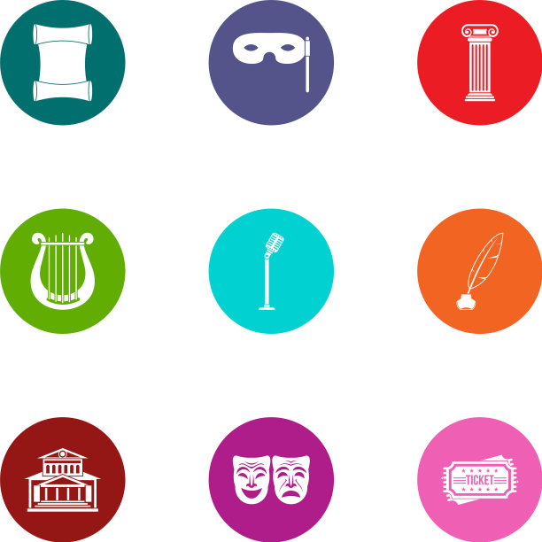 选美图标设置扁平风格图片下载