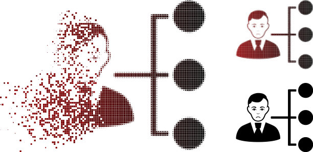 Dolor分解像素半色调分布图片下载