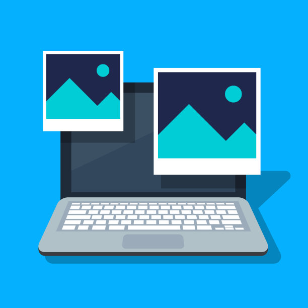 图标图片或纸照片在笔记本电脑屏幕上图片下载