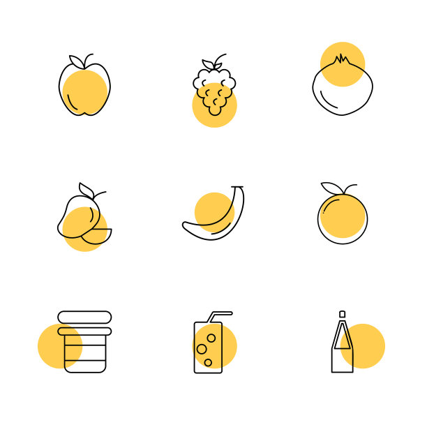 水果健康健康食品健身eps图标图片下载