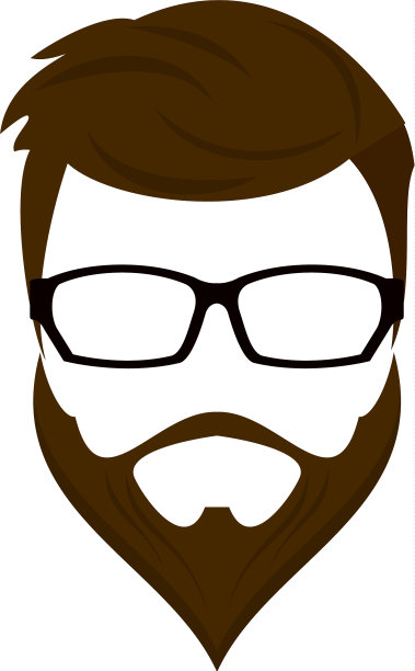 时髦的发型和眼镜图片下载