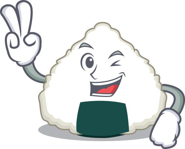两指饭团卡通人物造型图片下载