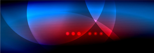 模糊的霓虹灯闪烁着流动的圆圈图片下载