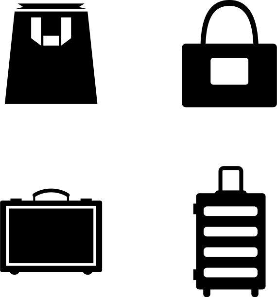 包和手提箱简单相关图标图片下载