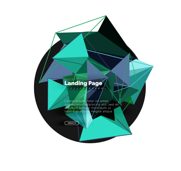 多边形几何设计，抽象形状制成图片下载