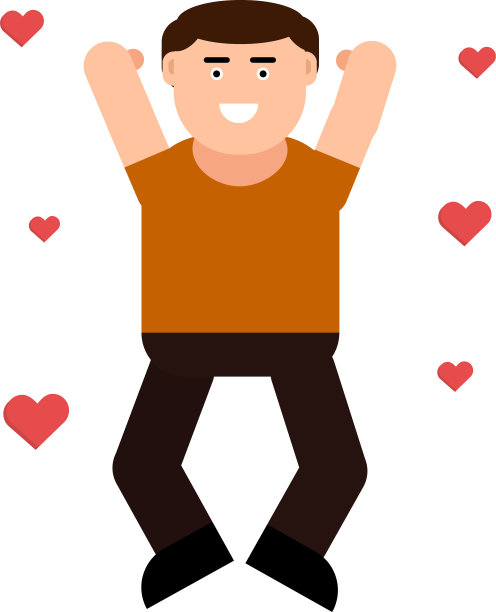 男人是幸福的和在爱的偶像图片下载