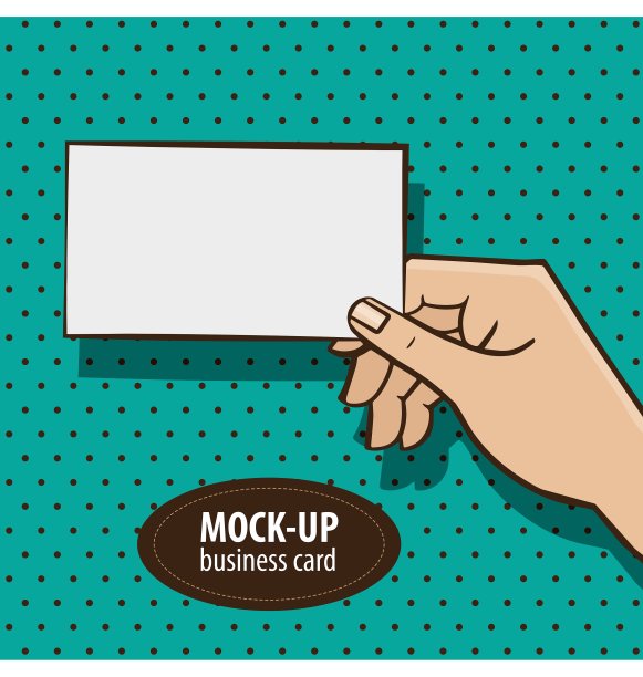 手与白色空白矩形图片下载