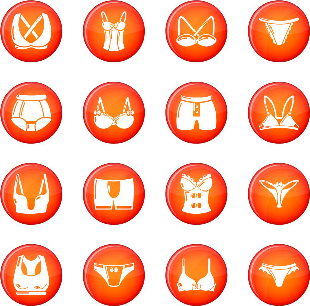 内衣类型图标设置为红色图片下载