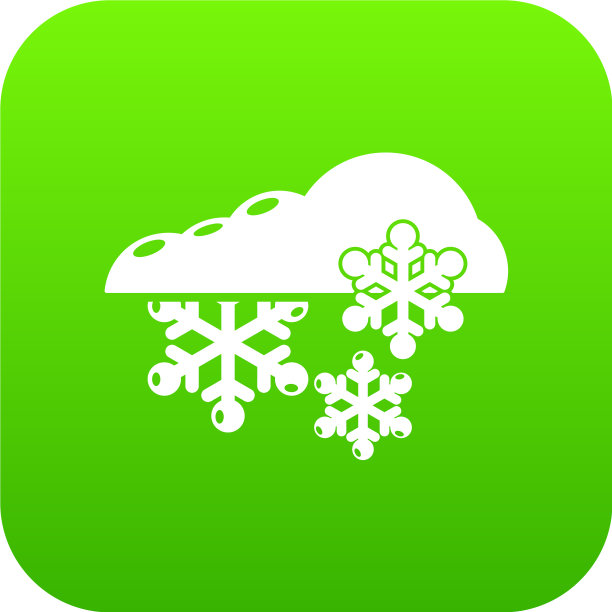 雪花图标简单的黑色风格图片下载