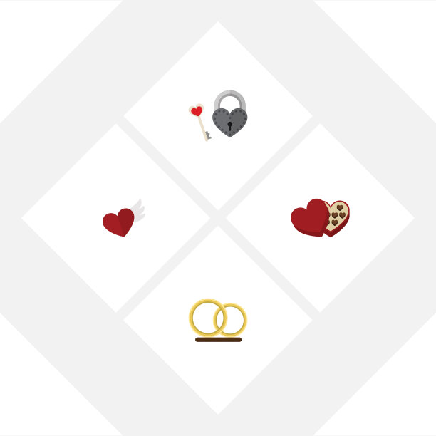 平面图标amour套翼钥匙形盒和图片下载