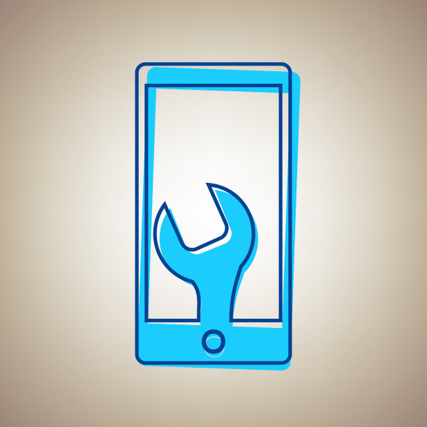 手机图标与设置天蓝色图标图片下载