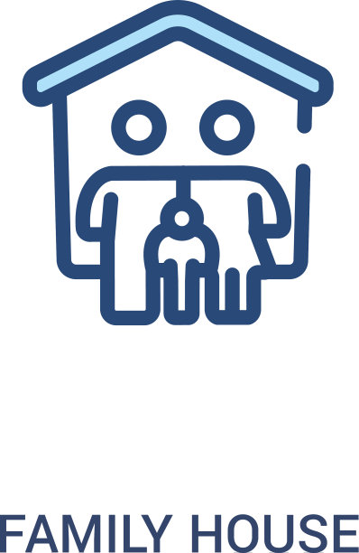 家庭住宅概念2彩色图标简单线条图片下载