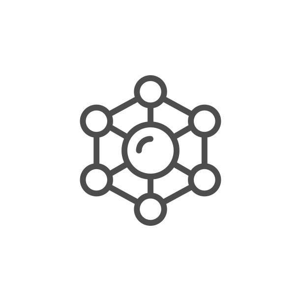 分子线条图标图片下载